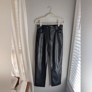 Abercrombie & Fitch Black Leather Pants